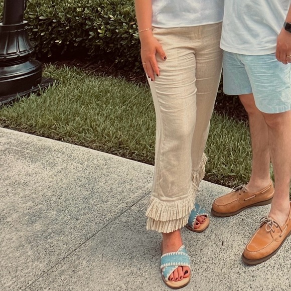 Jcrew fringe linen pant - Picture 2 of 2